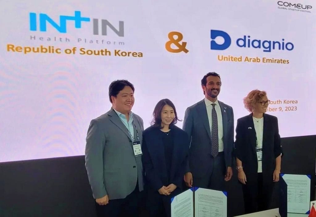 인트인, UAE 디지털헬스케어 기업 ‘Diagnio’와 100만달러 공급 계약 체결
